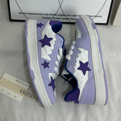 Heightening board shoes with star color contrast