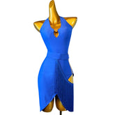 Customisable-Women's V-neck DanceWear Dance Dress Performance Wear