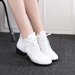 Women's 4cm Training Practice Outdoor Mesh Lace-up Dance Shoes JazDance Shoes