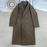 Double-Breasted Cashmere Trench Coat