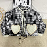 Patchwork Plaid Cotton Coat