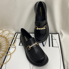 Slip-On British Style Leather Shoes