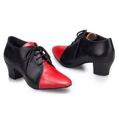Women's Real Leather 4.5cm Heels Teaching & Practice Shoes Ballroom Dance Shoes