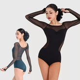 Women's Long SleevesDance Tops Bodysuit LeotarPractice DanceWear