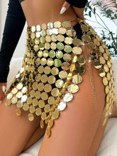 Women Sparkly Sequin Mini Skirt Gold Disco Dress