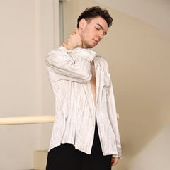 Men's Long-Sleeve Latin Dance Tops Dance Wear