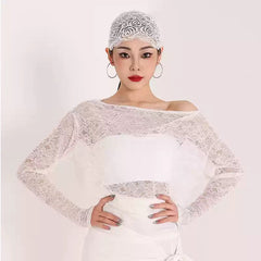 Women's Long Sleeves Latin Dance Tops Dance Wear Training Performance Dance Tops