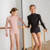 Girls Long Sleeve Latin Dance Bodysuit Dance Wear
