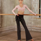 Women's High Waist Pants Latin Dance Wear Training Performance Pants
