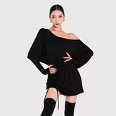 Women's Long Sleeve Latin Dance Dress Dance Wear Training Performance Dress