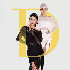 Women's Long Sleeves Latin Dance Tops Dance Wear Training Performance Dance Tops