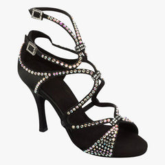 Women's Satin Customized Heel Latin Shoes Salsa Shoes Ballroom Dance Shoes