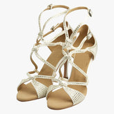 Women's Satin Customized Heel Latin Shoes Salsa Shoes Ballroom Dance Shoes