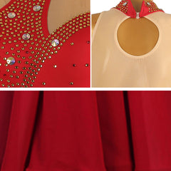 Customisable-Women's Sleeveless DanceWear Ballroom Dance Dress