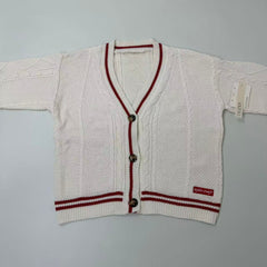 Knitted single-button pullover sweater