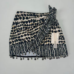 Beaded sequin double-breasted skirt