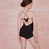 Girls Backless Dancewear Practice Tops Bodysuit