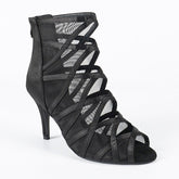 Women's Lace Customized Heel Rubber Sole Heels Dance Boots JazSalsa Dancing Shoes