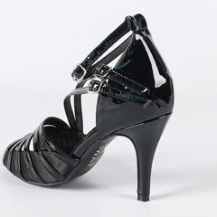 Women's Satin Customized Heel Rubber Sole Salsa Shoes Ballroom Dance Shoes Latin Shoes