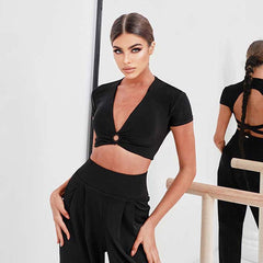 Women's Lace-Up Top DanceWear Dance Tops
