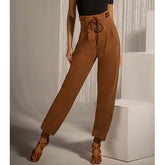 Women's High-waist Rope-tied National Standard Dance Pants Training Clothes