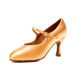 Women's Satin Customized Heel Modern Dance Shoes Ballroom Dance Shoes