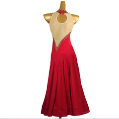 Customisable-Women's Sleeveless DanceWear Ballroom Dance Dress