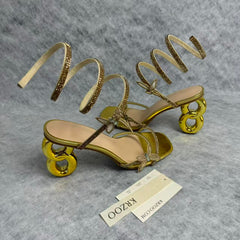 Water droplet butterfly 8-inch heels