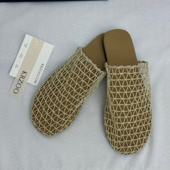 Woven mesh soft-soled slippers