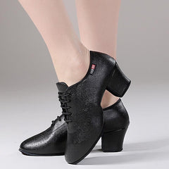 Women's Microfiber Leather 5cm Heels Teaching & Practice Shoes Ballroom Dance Shoes