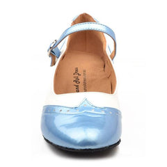 Women's Leatherette Customized Heel Closed Toe Character Shoes Retro Dancing Shoes