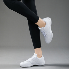 Women's White JazShoes Lace-up Dance Sneakers