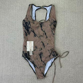 Backless bikini with open straps