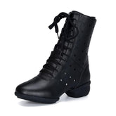 Women's Leatherette 4cm Heels JazWith Lace-up Dance Shoes/Dance Boots