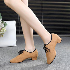 Women's Suede 3.5cm Heels Teaching & Practice Shoes Ballroom Dance Shoes