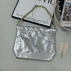 Pearl Chain Shoulder Bag