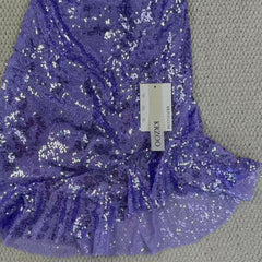 Beaded ruffled dress