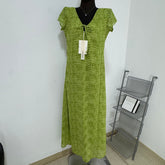 Elegant Floral Print Wavy Dress
