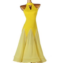 Customisable-Women's Sleeveless Modern Dance Performance Dress Ballroom Dance Dress