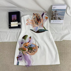 3D Floral A-Line Dress