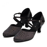 Women's Satin 6cm/7.5cm Heels Ballroom Dance Shoes Modern Dance Shoes