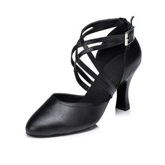 Women's Microfiber Leather 8.3cm Heels Ballroom Dance Shoes Modern Dance Shoes