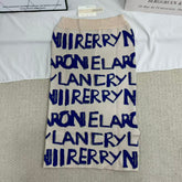 Knitted Side-Slit Skirt with Lettering