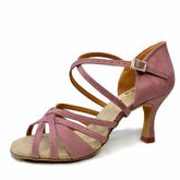 Women's Purple Customized Heel Latin Dance Shoes Ballroom Dance Shoes