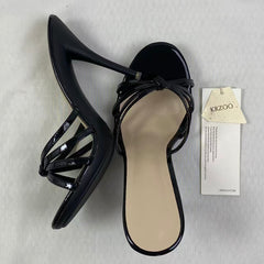 Spun crystal platform high heel