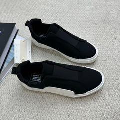 One kick of an unlaced shoe