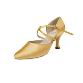 Women's Satin 4.5/7.5cm Heels Ballroom Dance Shoes Modern Dance Shoes