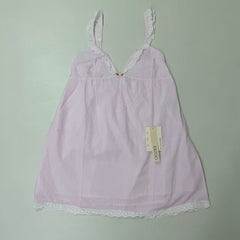 Lace trimmed halter top dress