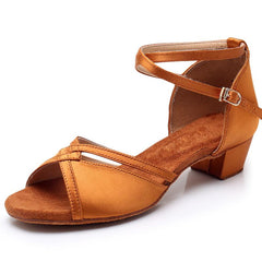 Women's Satin 3.5cm Heel Ballroom Dance Shoes Latin Dance Shoes