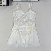 Lace lightweight sheer set